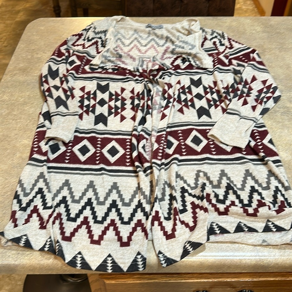 Women’s absolutely famous longer cardigan, sweater, size XL